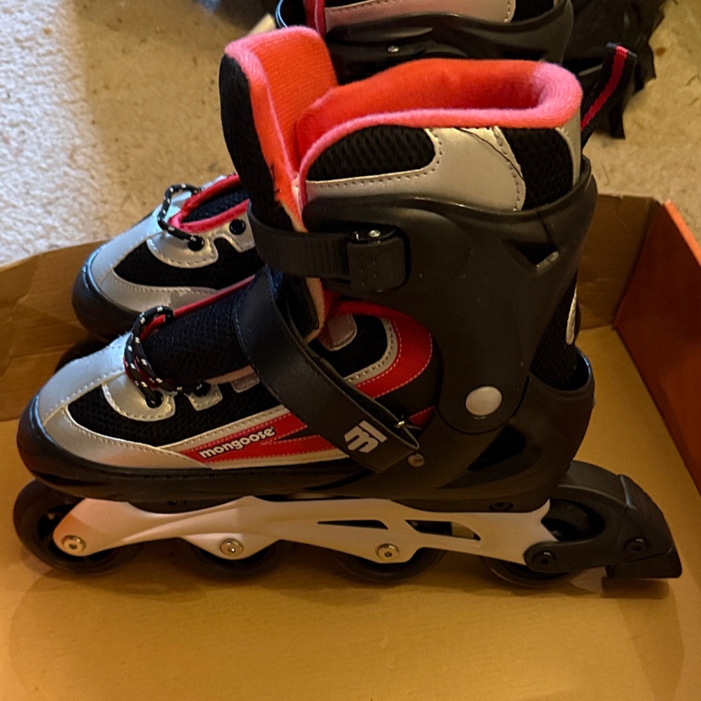 Mongoose Black and Red Inline Skates